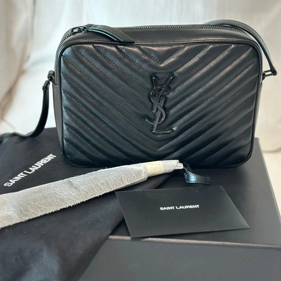 Yves Saint Laurent Quilted Camera Bag in Black - Picture 2 of 13